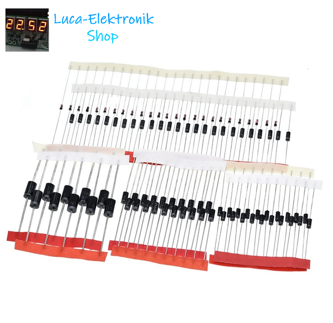 Diodensortiment Dioden Set 100 Stück verschiedene Werte Schottky